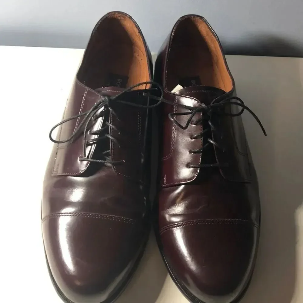 10W Men’s Bostonian Classics Burgundy Dress Shoes